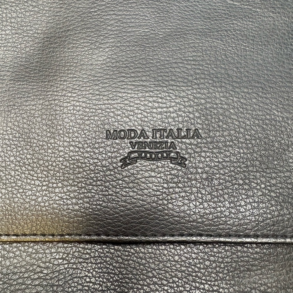 Vintage Moda Italia Venezia Black Leather Crossbody Bag - Picture 2 of 9